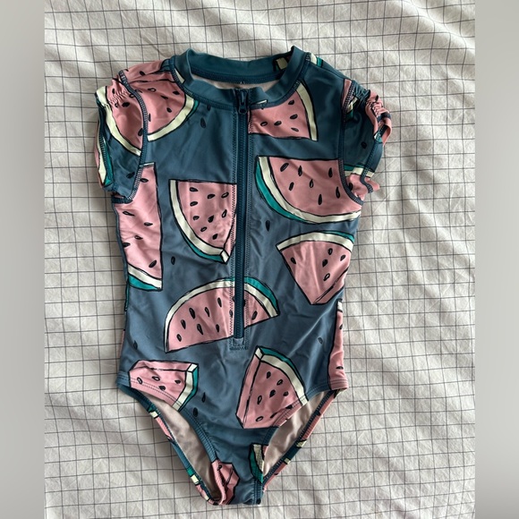 Tea Collection Other - Tea Collection Kids One-Piece Swimsuit in Blue and Pink Watermelon Print 6